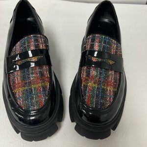 Betsey Johnson Barrie Lug Loafers, sz 9.5